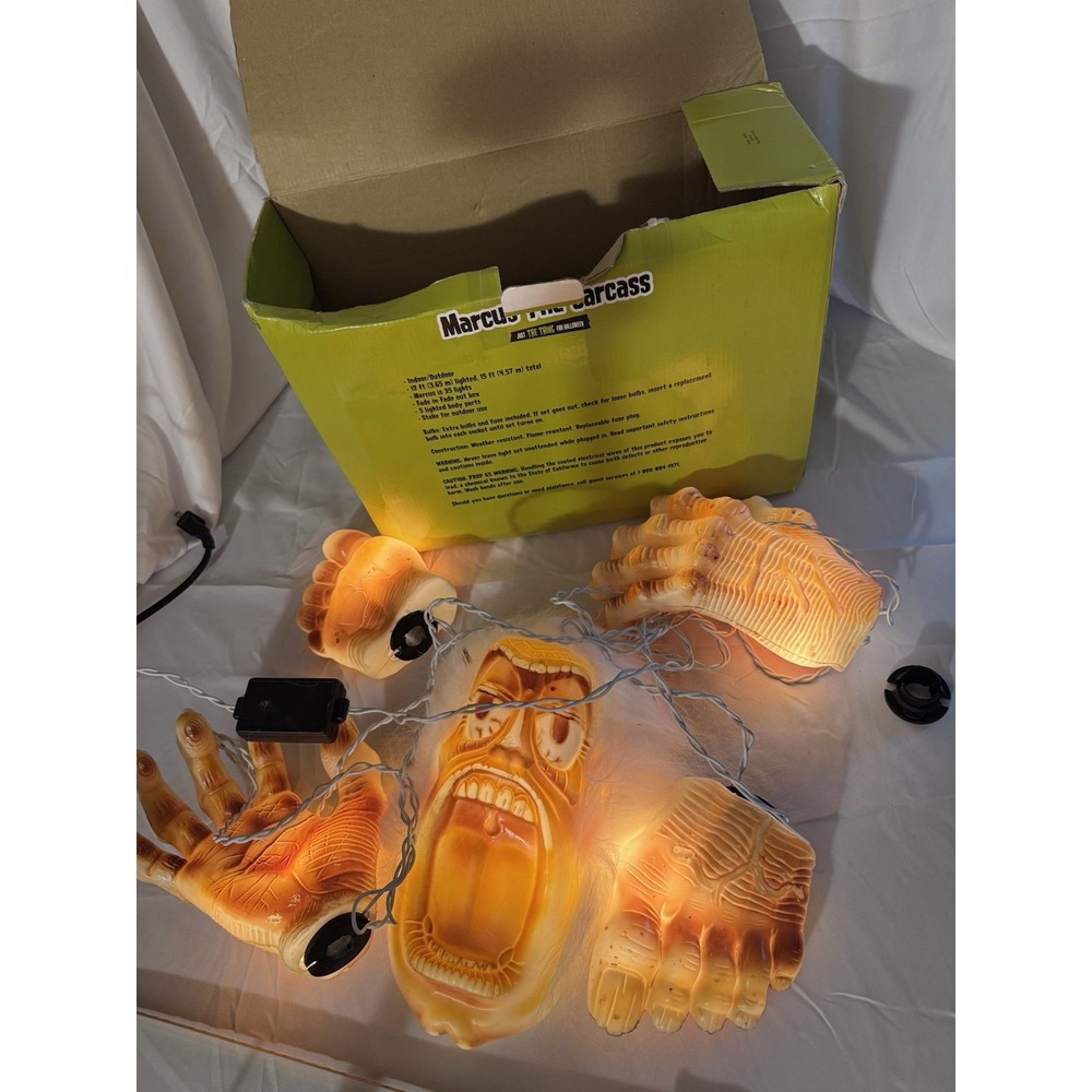 Marcus The Carcass 5 Pieces Glowing Horror Yard Decor Halloween Zombie Blowmold